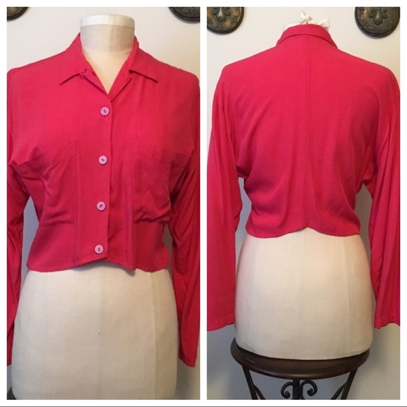 Vintage Krizia red blouse - Picture 1 of 9